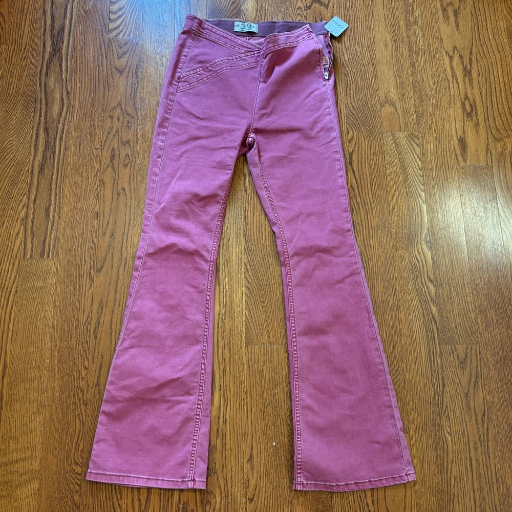 Free People CrossOver Flare Leg Jeans